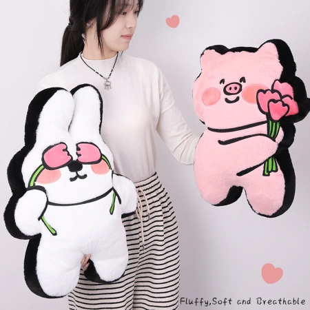 Cartoon cute animal flower throw pillow, 40cm cute cartoon sofa pillow and cushion in comic style from Kanglewu Cartoon cute animal flower throw pillow, 40cm cute cartoon sofa pillow and cushion in comic style from Kanglewu